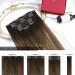 Moresoo 18 Balayage Brown Human Hair Clip in Extensions - Dark Brown to Light Brown with Golden Blonde Ombre | Remy Clip Ins 7Pcs/120g #4/10/16 - Buy Online on GoSupps.com