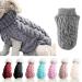 Famkit Pet Dog roll collar sweater with turtleneck sweater Pet Dog Clothing Outwear Fashion Warm Pullover Knitwear (please select a larger size according to the size table) L (fit for 8.8-1lb) gray