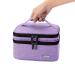 LUXJA Essential Oil Carrying Case - Holds 30 Bottles (5ml-30ml) - Lavender Double-Layer Organizer for Essential Oils and Accessories - Roller Bottles - Bag Only - Buy Online on GoSupps.com