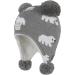 LANGZHEN Toddler Winter Hat Earflap Knit Cap for Baby Boys Girls 6-12 Months - Polar Bear Grey - Buy Online on GoSupps.com