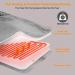 Large Electric Weighted Heating Pad for Neck and Shoulders - 6 Heat Settings, Pain Relief, Washable - 22.8''x16.5'' Light Grey - Buy Online on GoSupps.com