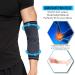 360 Relief Compression Elbow Brace Sleeve for Men and Women - Large Black with Mesh Laundry Bag | Joint Pain Relief for Tendonitis, Tennis, Golf, Workout, Weightlifting - Buy Online on GoSupps.com