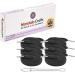 6 Pack 55 Inch Black Flat Drawstring Cord Set with Threader - Hoodie Drawstring Replacement - Buy Online on GoSupps.com