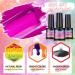 PEACECOLOR Gel Nail Kit with Electric Nail File | 10 Colors Gel Polish Set | 36W UV/LED Lamp | Starter Kit with Professional Manicure Tools & Halloween Decorations - Buy Online on GoSupps.com