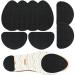 Pack of 8 Anti Slip Shoe Grips Non Slip Shoes Pads Self Adhesive Sole Protector Shoe Grips on Bottom of Shoes with Water Ripple Raised Textured Surface