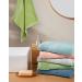 Cleanbear Pure Cotton Wash Cloths Face Cloths - 6 Colors Set, 13x13 Inches (Light Blue, Jade Green, Light Green, Grey, Light Grey, Pink) - Buy Online on GoSupps.com