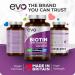 Biotin Hair Growth Supplement 12 000mcg with Coconut Oil | 400 High Strength Tablets for - 13 Month Supply Vitamin B7 Supports Normal Skin & Made in UK by EVO Nutrition - Buy Online on GoSupps.com