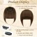 100% Remy Real Hair Clip-In Bangs | Sofeiyan Fringe Extensions | Natural Red-Brown Ponytail Hair for Women - Buy Online on GoSupps.com