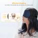Luxurious Gritin Silk Sleep Mask - Light-Blocking Eye Mask for Total Comfort | Adjustable Straps & Earplugs | Ideal for Men Women & Children - Blue - Buy Online on GoSupps.com