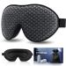 Momoris Sleep Mask 3D Deep Contoured Eye Mask for Women Men Blocking Lights Sleeping Mask Night Eye Sleep Mask Blindfold Soft Breathable Eye Shade Cover with Adjustable Strap for Travel Yoga Nap