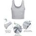Dance Tank Tops Set of 6 for Girls 11-12 Years | Sleeveless Racerback Crop Tops for Ballet, Gymnastics, and Dancewear in White, Gray, Navy, Green, Black - Buy Online on GoSupps.com