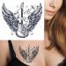 Dopetattoo 6 Sheets Temporary Fake Tattoos | Electric Guitar Roses Angel Wing Music Notes Rock Roll Design | Men Adults & Women | Neck Arm Chest - Buy Online on GoSupps.com