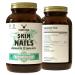 Heart & Soil 100% Grass Fed & Finished Hair Skin and Nails Supplement from Regenerative Cattle with Cartilage, Liver, & Bone Marrow 3000mg Beef Organs for Women & Men Glass Bottle 180 Capsules Skin, Hair & Nails