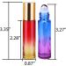 Inice Roller Bottles 10ml - 12 Refillable Roll-On Containers for Essential Oils - Buy Online on GoSupps.com