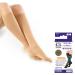 Neo G Travel Compression Socks For Women - Energizing tired aching legs. Travel Socks are perfect flight companion great for long periods of inactivity -  Graduated Compression Socks - Beige - L LARGE: 38 - 43 CM // 15 - 16.9 IN Beige