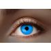 Eyecatcher 84027541-059 - Colored UV contact lenses 1 pair for 12 months glowing blue carnival Mardi Gras Halloween
