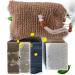 Handmade natural soap in the Sisal soap bag - 4 set shower soap for men - solid core soap including soap bags - Fixed shower gel for men - for personal hygiene cleaning & care with sisal soap bag