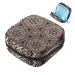 Menstruation pad bag with zipper women's napkin bag tampons collective bags for women and girls (Mandala-Braun psychedelic henna)