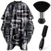 NICEMOVIC Hair Cutting Barber Cape with Neck Duster Brush and Barber Brush Professional Barber Accessories Cleaning Supplies for Salon Haircut Styling
