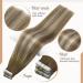 Buy FSHINE Tape-In Hair Extensions - 20pcs Remy Real Hair Balayage #6/60/6 50cm Invisible Skin Weft for Natural Look - Buy Online on GoSupps.com