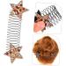 minkissy Invisible Hairpin Hair Finishing Fixer Comb Star Hair Clip Metal Hair Finishing Fixer Hair Clip Pin Wire Hair Comb Star Clips Hair Updo Clip Tools Miss Resin Back of Head 13.50X4.00X0.50CM Yellow - Buy Online on GoSupps.com