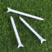 25pcs Lightweight Durable Plastic Zero Friction Golf Tees - White - Buy Online on GoSupps.com