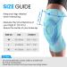 Welnove Knee Brace Sleeves - Best Compression Support with Side Stabilizers & Patella Gel Pad for Joint Pain Relief Running Climbing - Blue Large - Buy Online on GoSupps.com