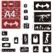 262pcs Kids Temporary Tattoo Stencils Kit - Reusable Face & Body Paint Designs for Girl Boy School Show, Birthdays, Halloween & Christmas Parties - Buy Online on GoSupps.com