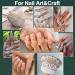 Flat Back Rhinestones & Pearls Kit with Makeup Glue for Nail Art - AB & Clear Gems + White & Beige Pearls - Buy Online on GoSupps.com