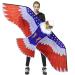 HONBO Huge Patriotic Eagle Kites for Adults and Kids,Easy to Fly for Beach Trip, Outdoor Activities-Wingspan 73-200ft Line with Swivel-Bonus Durable Polyester Bag