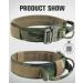 Joyal Tactical Dog Collar - Medium-Sized Camouflage Dog Collar with Handle & QR Code for Secure Pet Identification - Buy Online on GoSupps.com