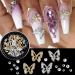 FEIlei Butterfly Nail Charms Metal Nail Studs 3D Nail Rhinestones Nail Art Decorations - Buy Online on GoSupps.com