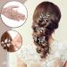 Hair Comb Pearl Bridal Hair Piece Hair Accessories for Women and Girls (Gold) - Buy Online on GoSupps.com