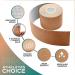 Sensitive Skin Kinesiology Tape - Latex Free | 16ft Uncut Roll | Waterproof Sports Tape for Injuries | Kinesio Tape for Knees, Joints, Face & Muscles - Nude (3 Rolls) - Buy Online on GoSupps.com