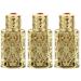 SHERCHPRY 3pcs Metal Essential Oil Bottle Makeup Caboodle Fine Mist Sprayer Essential Oil Bottles Aroma Oud Bottle Arabic Perfume Mini Perfume Empty Bottle Shell Metal Travel Small Earrings