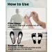 MoHern Metatarsal Pads 10-Pack - Foot Cushions for Ball of Foot Pain Relief - Men and Women (White) - Buy Online on GoSupps.com