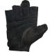 Women's Power Weightlifting Gloves | StretchBack Mesh & Leather Palm | Medium Size 7-7.5 | Black/Black (1 Pair) - Buy Online on GoSupps.com