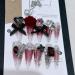 European and American Wine Red Heavy Industry Full Drilling Through Armor Handmade Nail Art Detachable Fake Nails(M) 1 count (Pack of 1) - Buy Online on GoSupps.com
