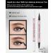Black Liquid Eyeliner with Eye Makeup Remover Eraser Dual-Ended Pen Waterproof Smudge Proof Long Lasting Quick Drying Eye Liner Ultra-Fine Brush Head Colored Eyeliner Pencil Easy for Beginners-01 01 Black - Buy Online on GoSupps.com
