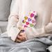 Color Heart Hot Water Bottle with Plush Cover - Warm Comfort for Adults & Kids | 26.5x15.3cm - Ideal for International Shipping - Buy Online on GoSupps.com