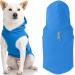 Gooby fleece vest with hood dog sweater blue size XL warm sweater with O-ring leash winter hooded sweater for small dogs young or girl medium-sized dogs X-Large (chest: 22 ")