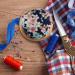 Japanese Style Wooden Base Pin Cushion for Sewing and Crafting - Buy Online on GoSupps.com