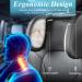 Adjustable Car Headrest for Kids & Adults - 180 Breathable Leather Neck Support for Long Trips (Black) - Buy Online on GoSupps.com