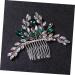 Beatifufu Bridal Comb Green Hair Accessories Hair Side Comb Bride Hair Insert Comb Bride Rhinestone Hair Comb Bride Hair Comb Bridal Hair Accessories Wedding Hair Comb - Buy Online on GoSupps.com