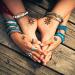 Black Lotus Flora Temporary Tattoos - 2x Sheets, Yoga Women Small Adult Waterproof Stickers - Buy Online on GoSupps.com