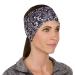 TrailHeads Women's Patterned Ponytail Headband - Black & White | Stylish Comfortable & Perfect for Active Lifestyle | International Shipping Available - Buy Online on GoSupps.com