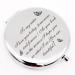 Warehouse No.9 Inspirational Personalized Travel Pocket Compact Pocket Makeup Mirror Gift for Sister Best Friend Birthday Christmas Graduation Gift