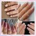 Gold & Silver Chrome Nail Powder - 12 Iridescent Holographic Colors | Metallic Mirror Effect for Stunning Nail Art - Buy Online on GoSupps.com