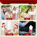 HUNKEN Christmas Round Car Tissue Holder - Festive Bulk Facial Tissues Holiday Decor for Cup Holders - Set of 4 Decorative Cylinders (Snowflakes Ho Ho Ho Candy Cane Stripes Holiday Icons) 4 Pcs - Buy Online on GoSupps.com