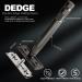 DEDGE Classic Double Edge Safety Razor for Men - Weighted Design Reusable Includes 5 Premium Blades (Black - Buy Online on GoSupps.com